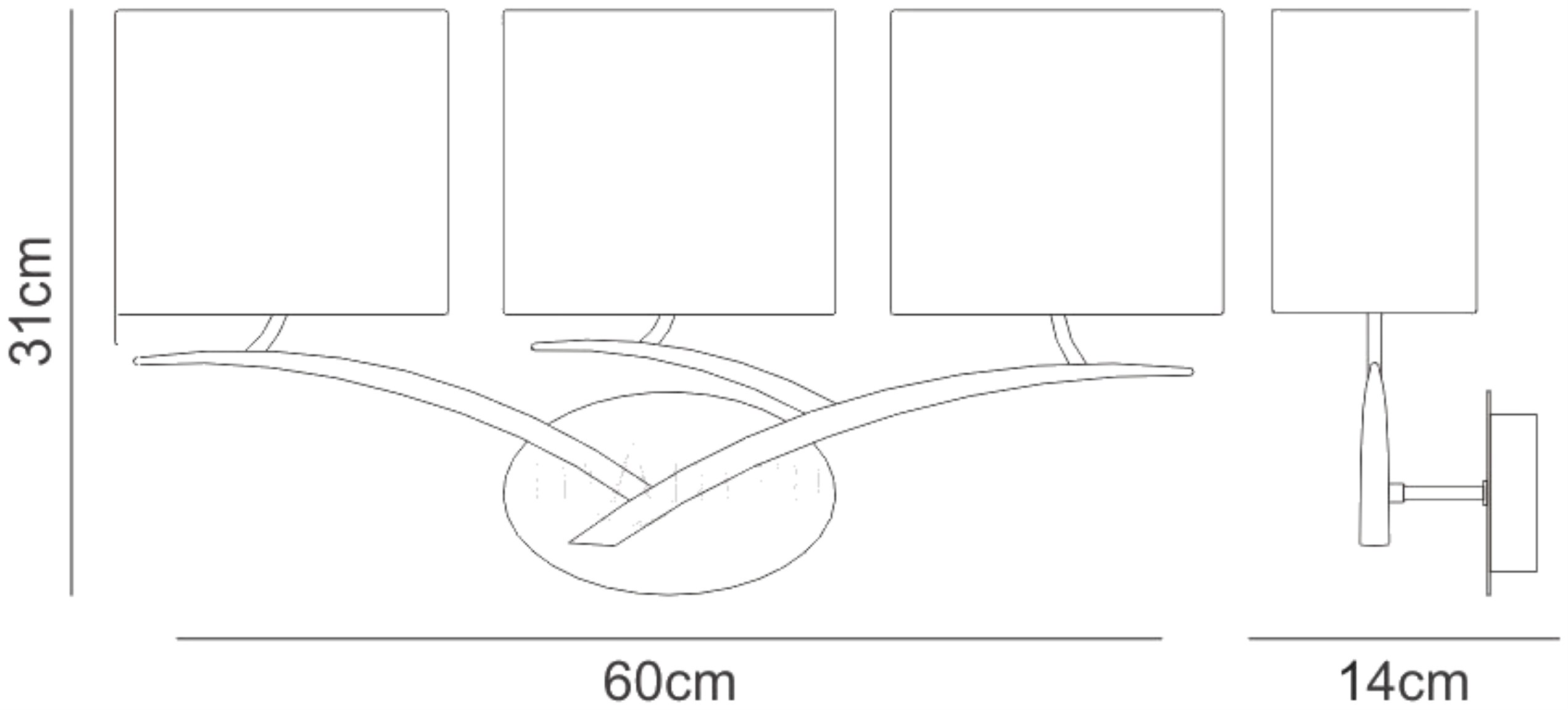 Eve Wall Lights Mantra Armed Wall Lights